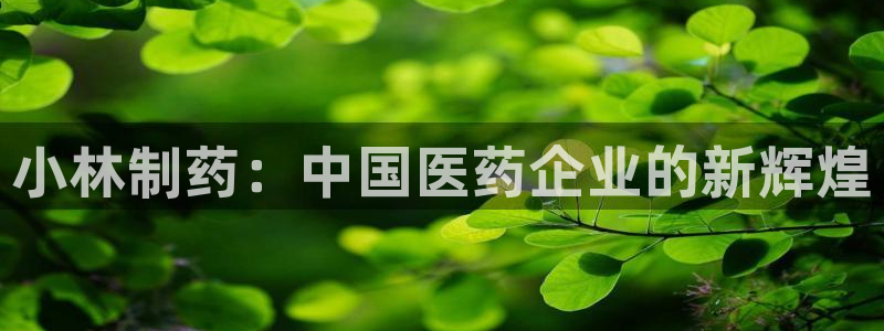 九游老哥俱乐部官网登录入口:小林制药:中国医药企业的新辉煌